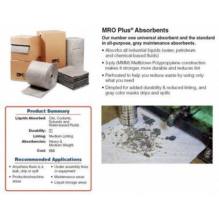 Absorbent Pad, gray, pk50 O232