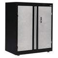 Commercial Storage Cabinet, Gray/Black, 36x22 H X 30x22 W X 18x22 L I6353
