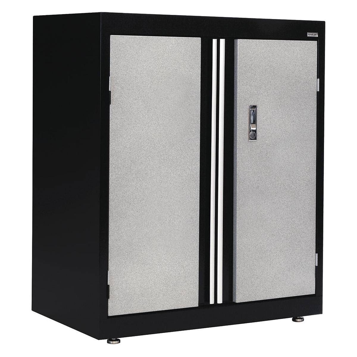 Commercial Storage Cabinet, Gray/Black, 36x22 H X 30x22 W X 18x22 L I6353