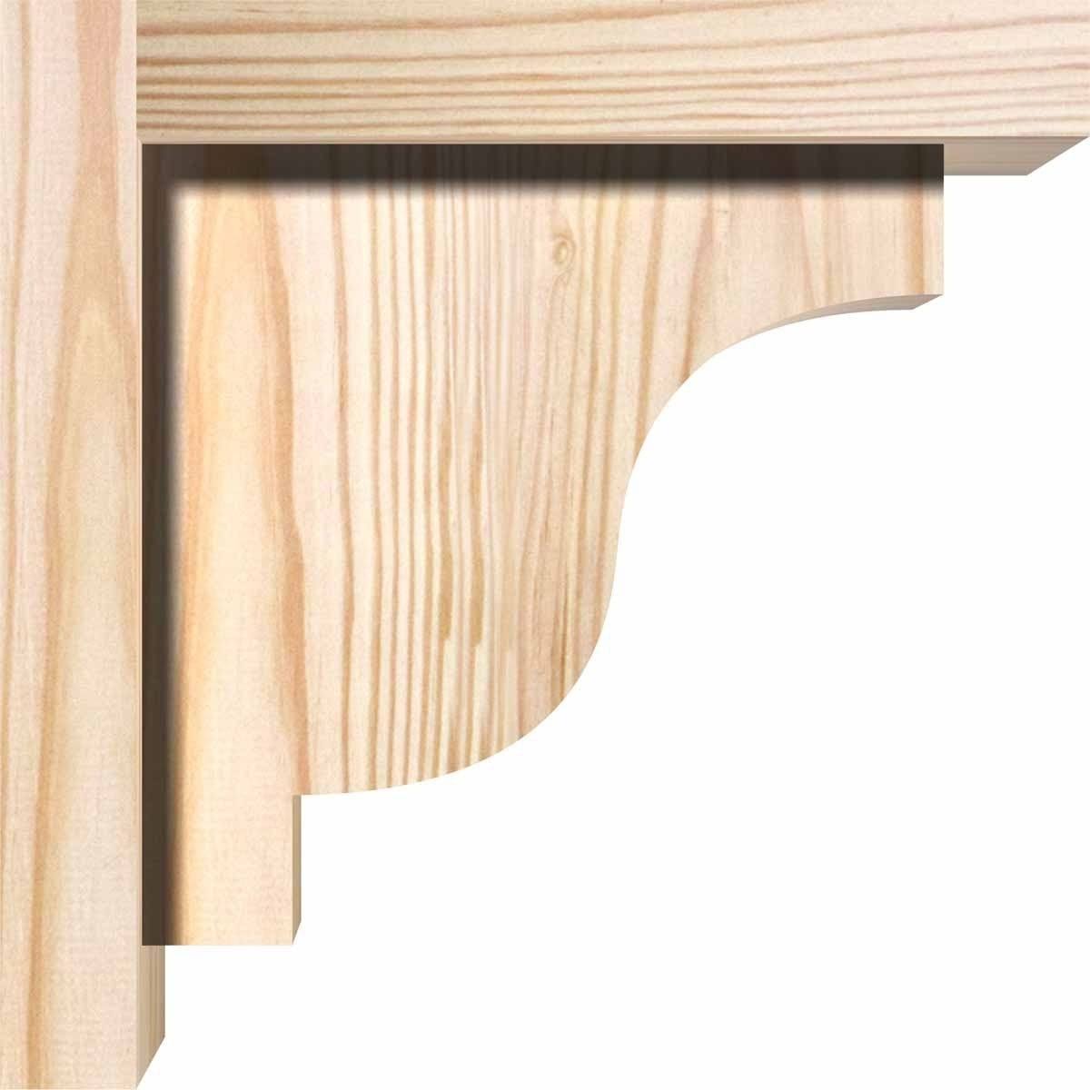 Douglas Fir Newport Smooth Corbel with Backplate F94939