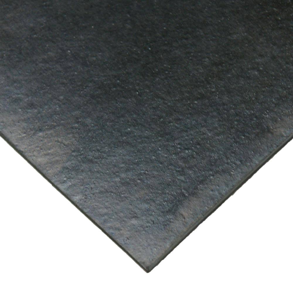 Neoprene 1/8 in. Thick x 36 in. Length x 48 in. Width Rubber Sheet, Black Z95951