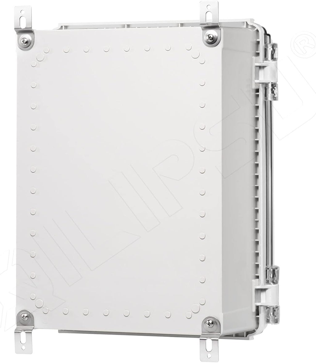 Grey ABS Plastic IP67 Waterproof Junction Box with Mounting Plate K5556