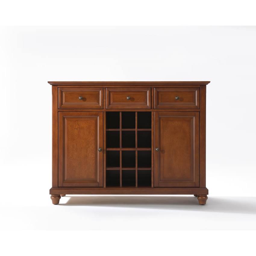 Classic Cherry Finish Buffet Server with Wine Storage Y99934