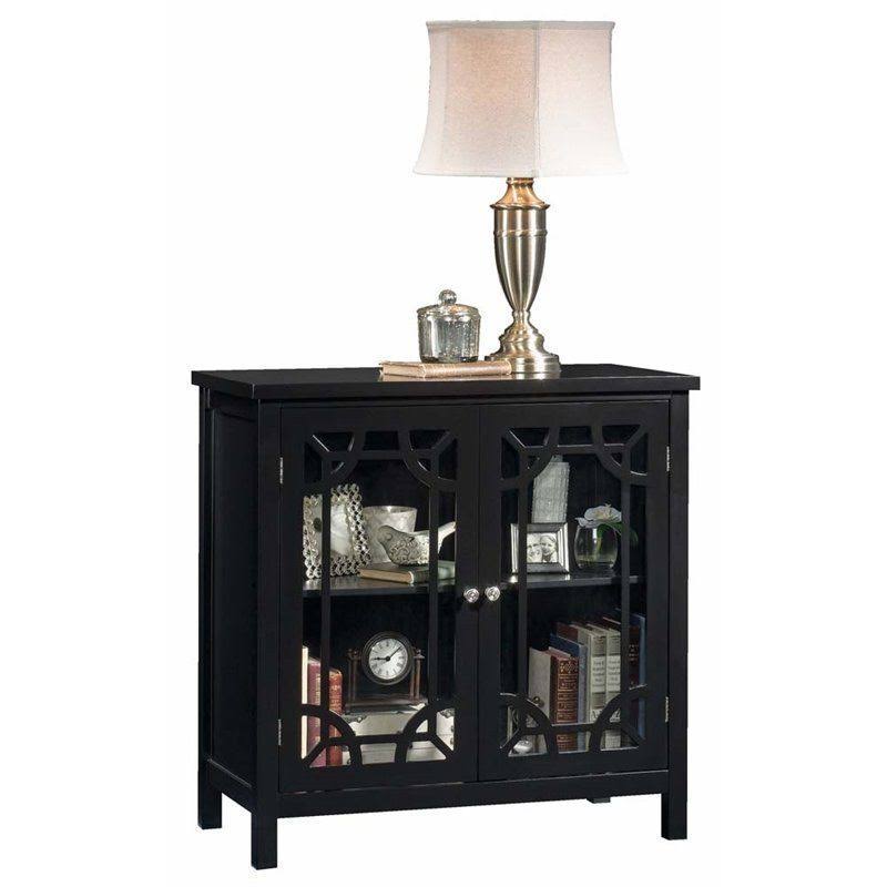 Black Accent Curio Cabinet D8135