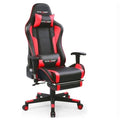 Red Footrest Music Gaming Chair with Bluetooth Speakers I691217