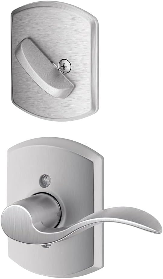 Satin Chrome Left Handed Lever Interior Pack of 2 O237
