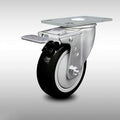4x22 Blk Poly Wheel Stainless Swivel Caster with Total Lock Brake C3579