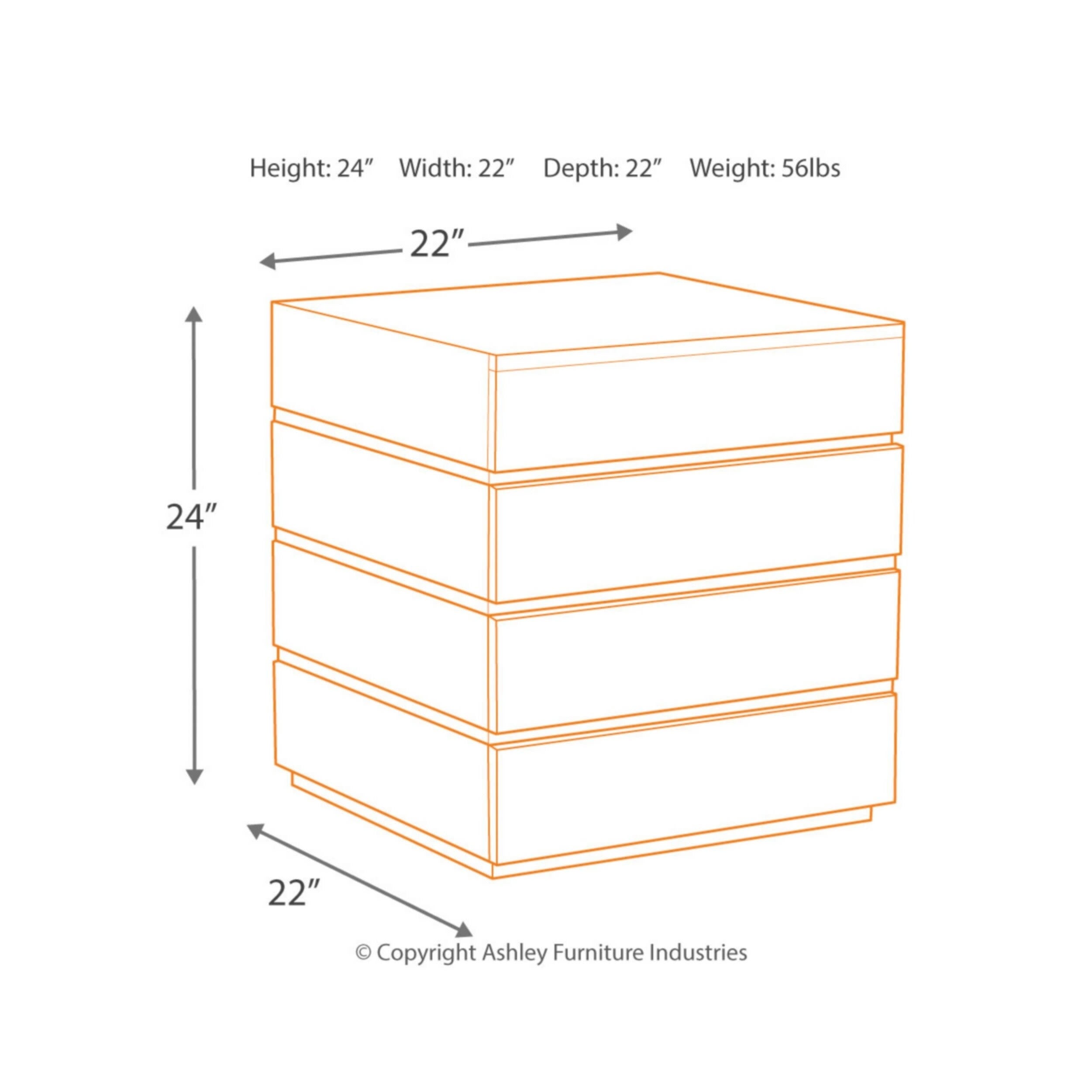 Transparent Black Square End Table H8766