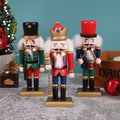 1Pc 15CM Nutcracker Puppet Soldier Christmas Pendant Desktop Ornament Q51931