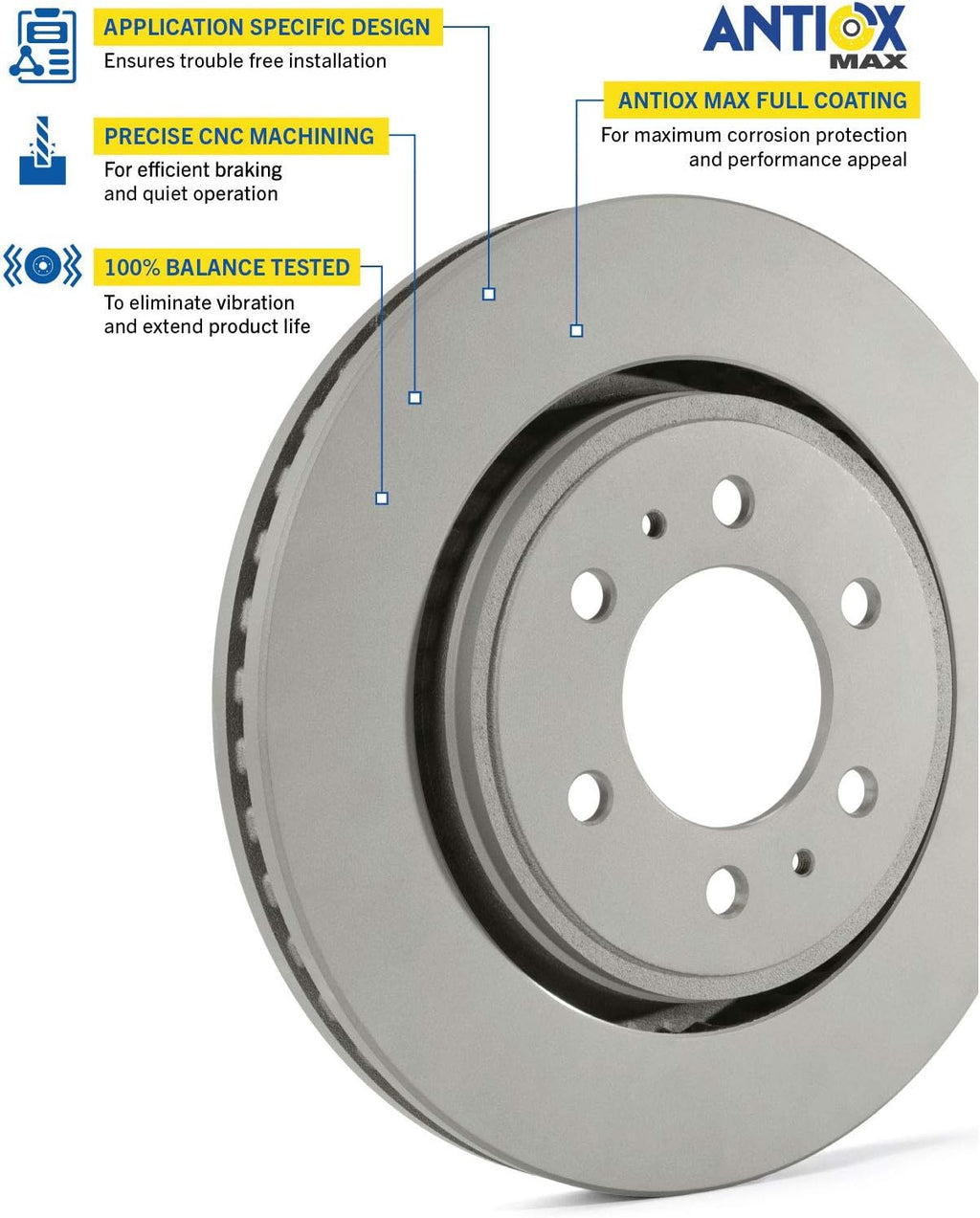 Rear Brake Rotor Pack of 2 A316