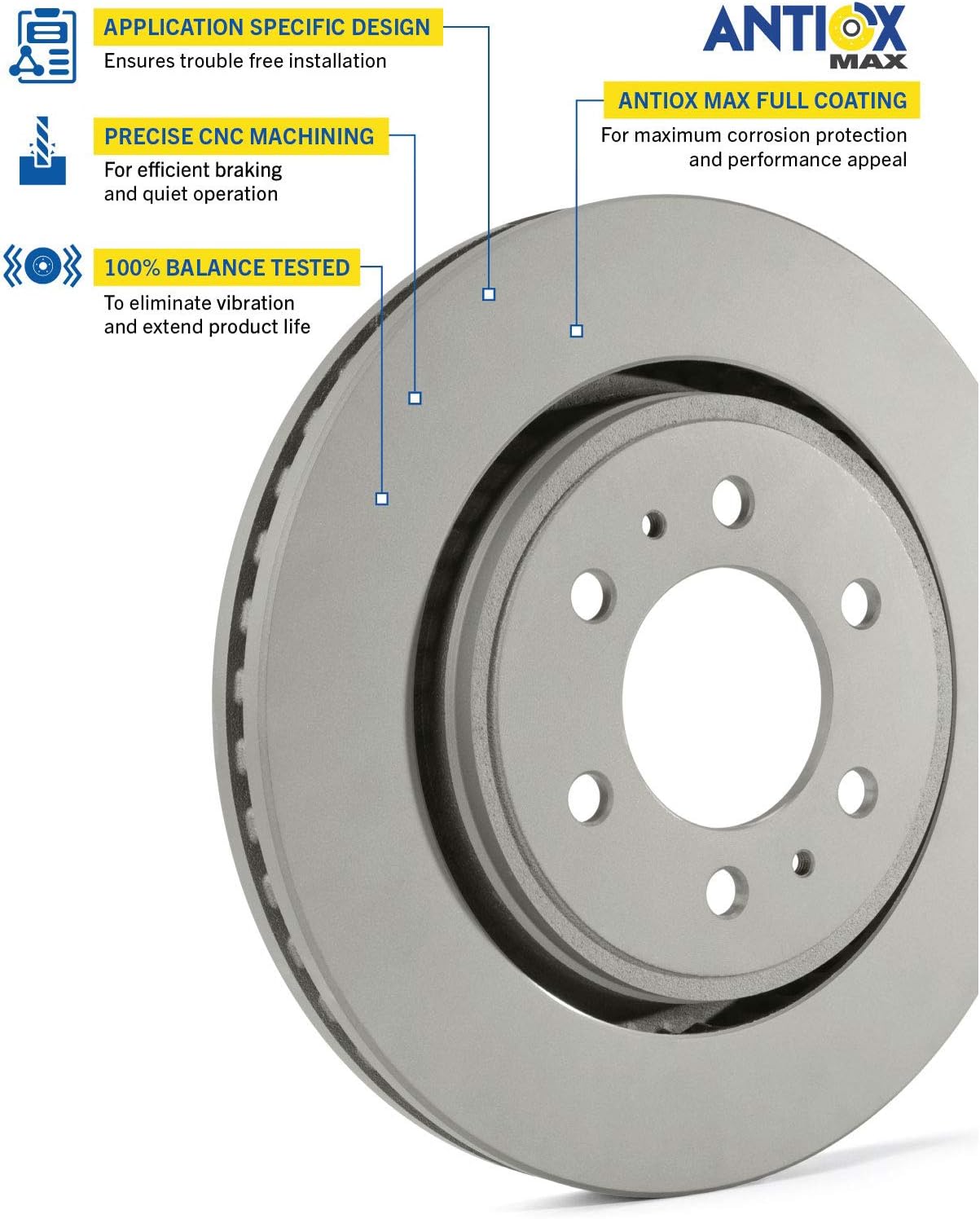 Rear Brake Rotor Pack of 2 A316
