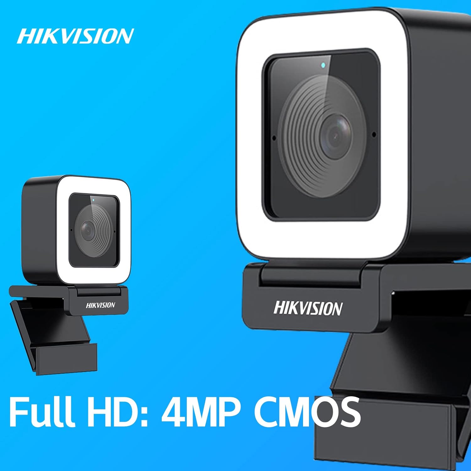 2K HD Webcam with Light Microphone, 2 Built-in Noise Reduction Mics, Autofocus, 30fps Type C USB2.0, Tripod Pack of 2 Y3729