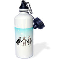 Penguins Playing In Snow 21 oz Sports Water Bottle B887