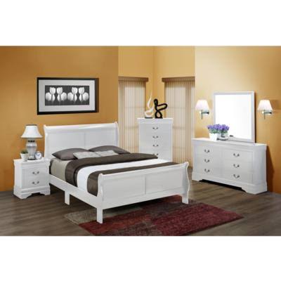 White 5 Drawers Chest B327