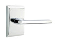 Polished Chrome Privacy Lever Set Y493