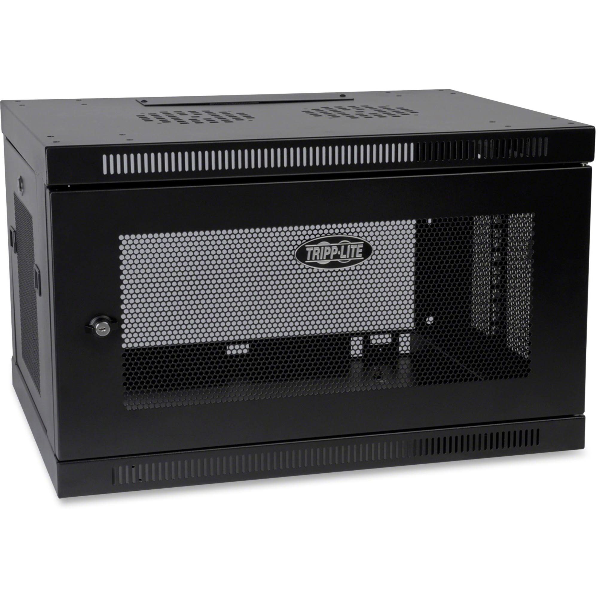 6U Wall-Mount Rack Enclosure Cabinet, 19 in, Black U42371