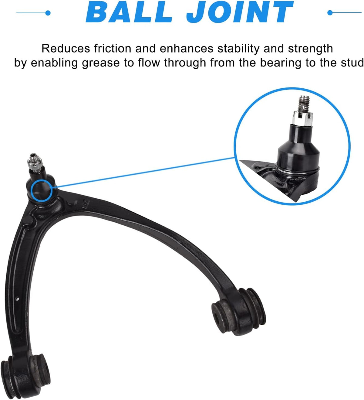 2Pcs Front Upper Control Arm with Ball Joint Assembly G5311