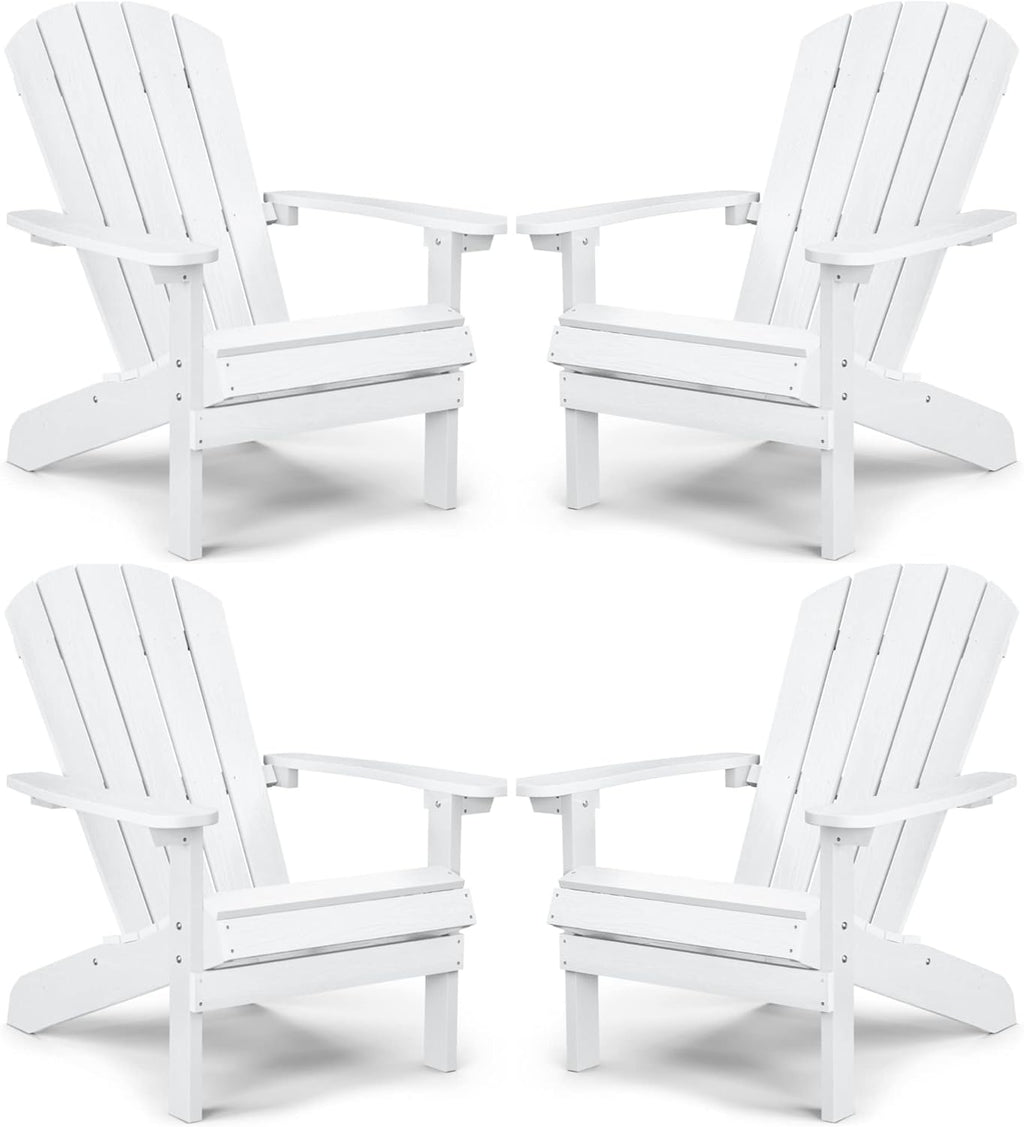 Grey Plastic Adirondack Chairs Set of 2 Z36067