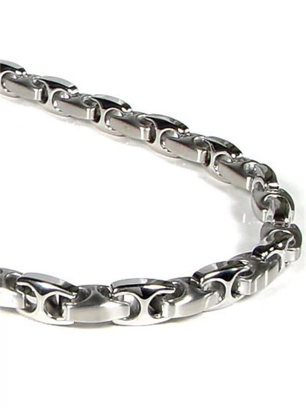 Titanium Stainless Steel Men's Two Tone Link Necklace Chain 20" A4556