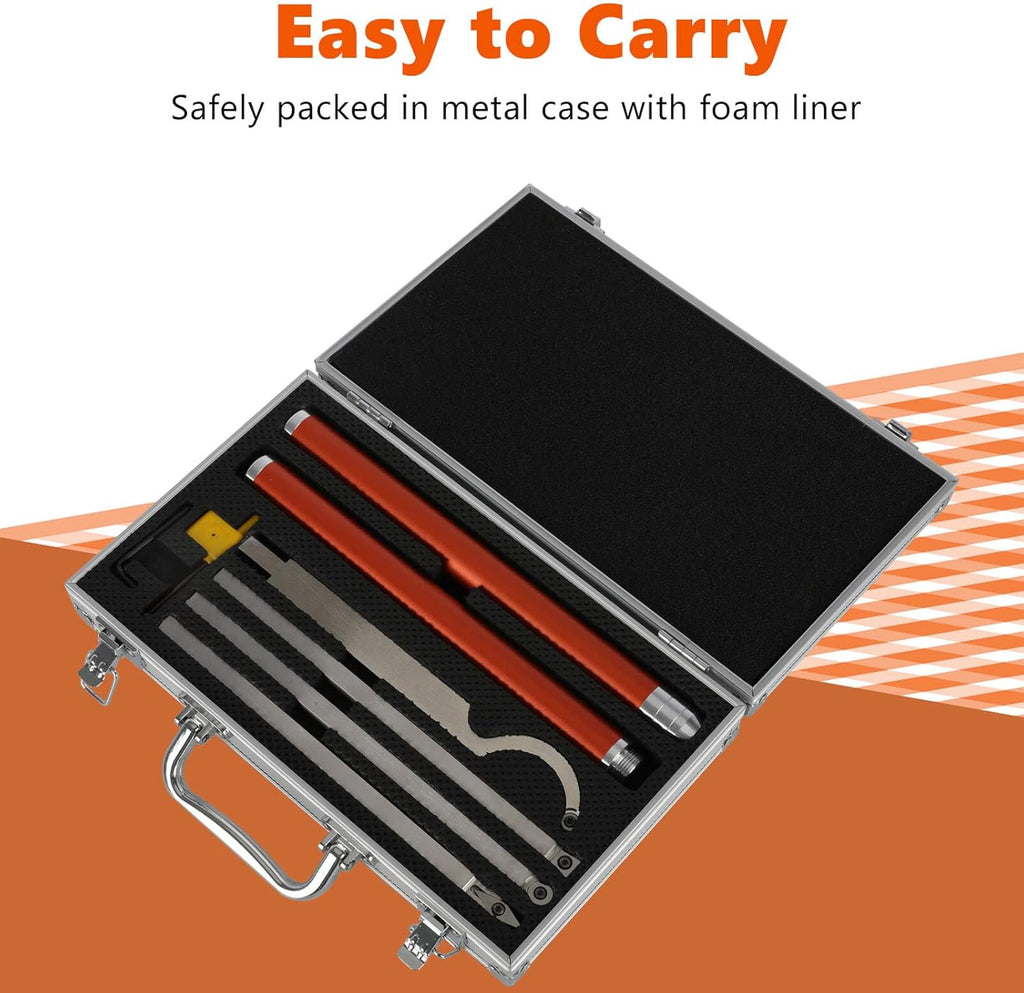 Carbide Turning Tools, 8 pcs Wood Turning Tools for Lathe Z9338