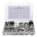 64 Pcs Galvanized Steel ORFS Cap & Plug Assortment Kit R529