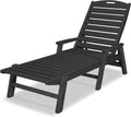 White Nautical Arms Chaise G16496