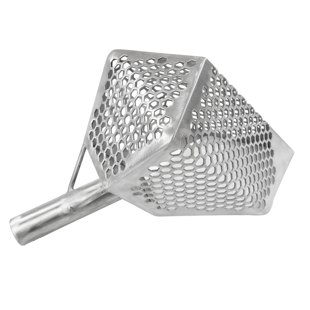 Stainless Metal Detector Sand Scoop with Hexagon Holes C217228
