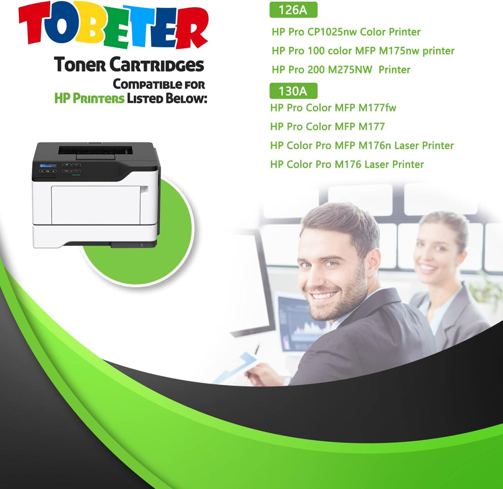 Remanufactured Toner Cartridge 130A Pack of 2 M76113