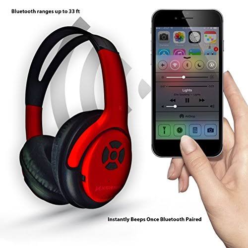 Red Bluetooth Headphones U21821