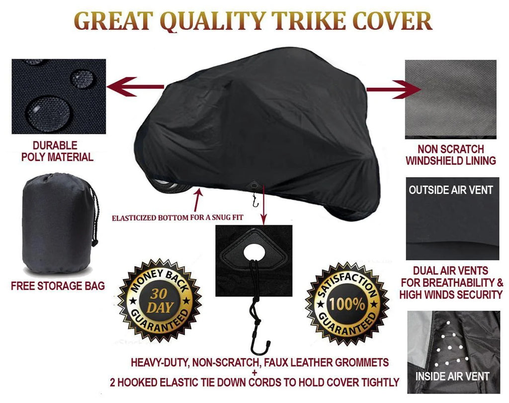 Trike Cover for Can-Am Roadster Spyder RT SM5 3-Wheeler Y203