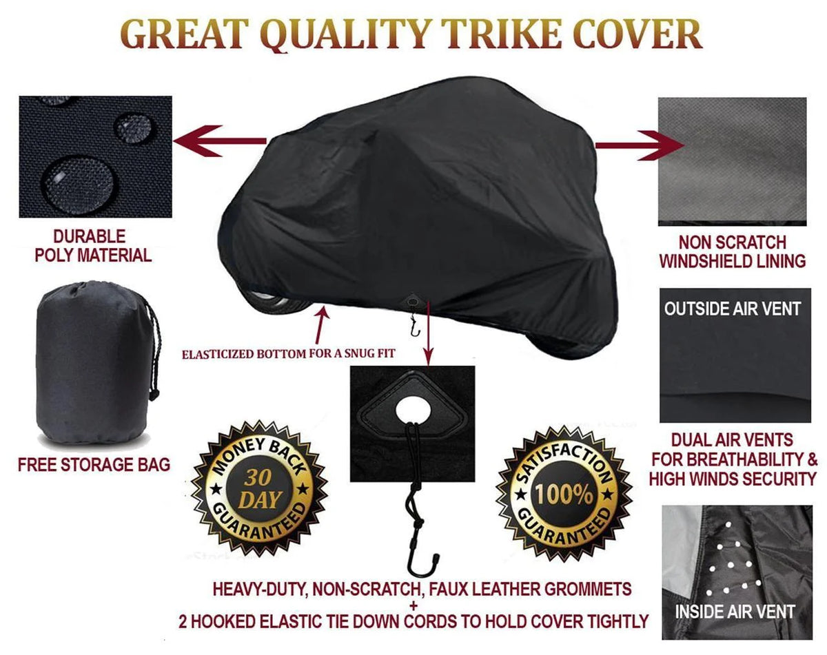 Trike Cover for Can-Am Roadster Spyder RT SM5 3-Wheeler Y203
