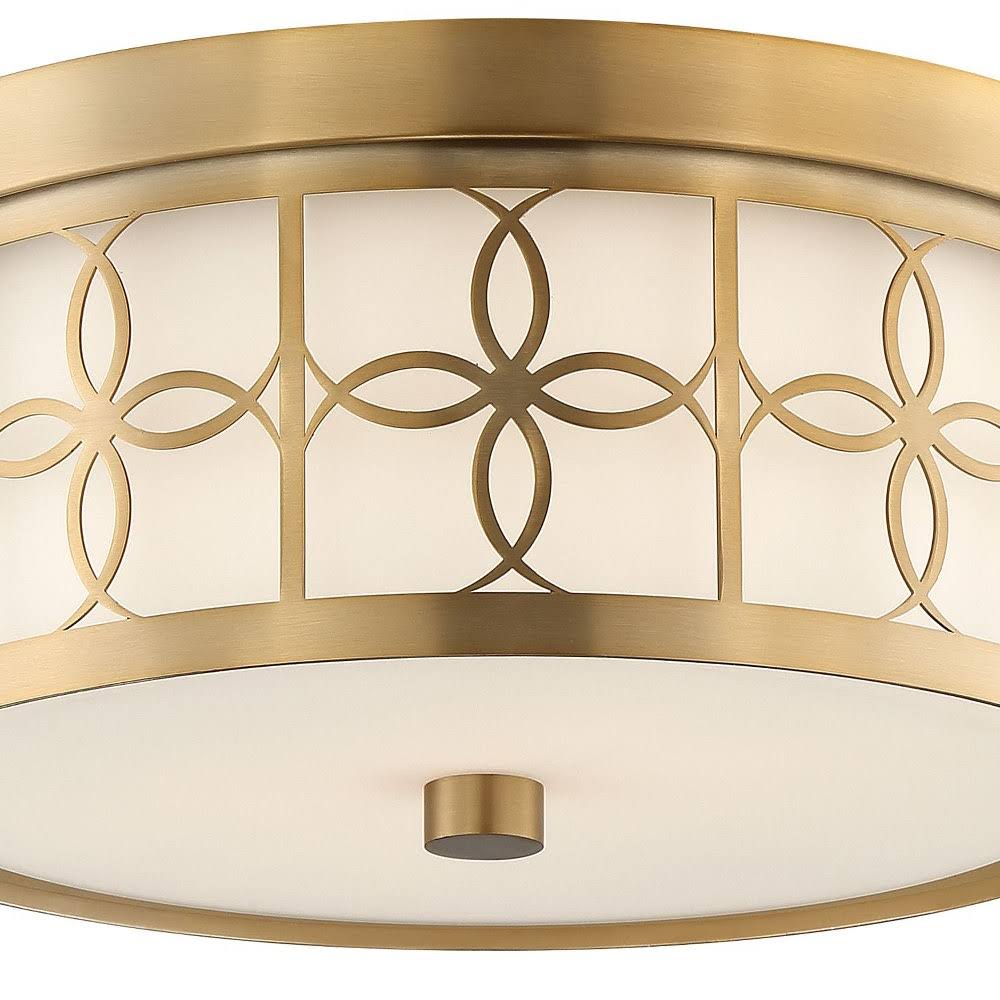 Polished Nickel 2 Light Ceiling Mount Q807993