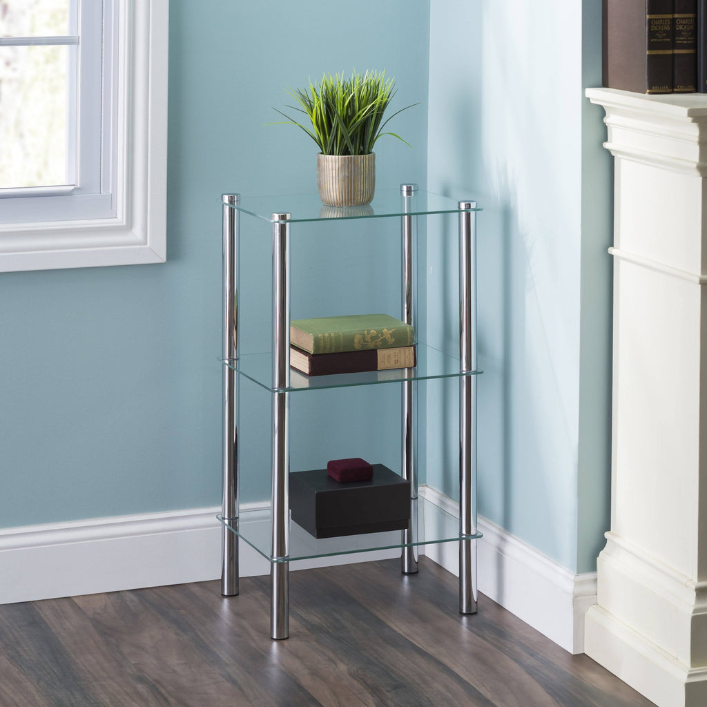 3 Tier Rectangle Shelf Shelving H2259