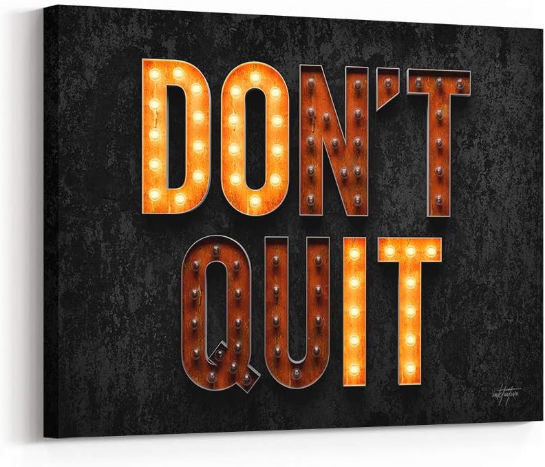 16 x 12 Inches Motivational Canvas Print Y9215
