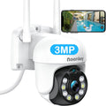 3MP 360 Degree Pan Tilt Auto Tracking 8X Zoom Wired Security Camera F12559