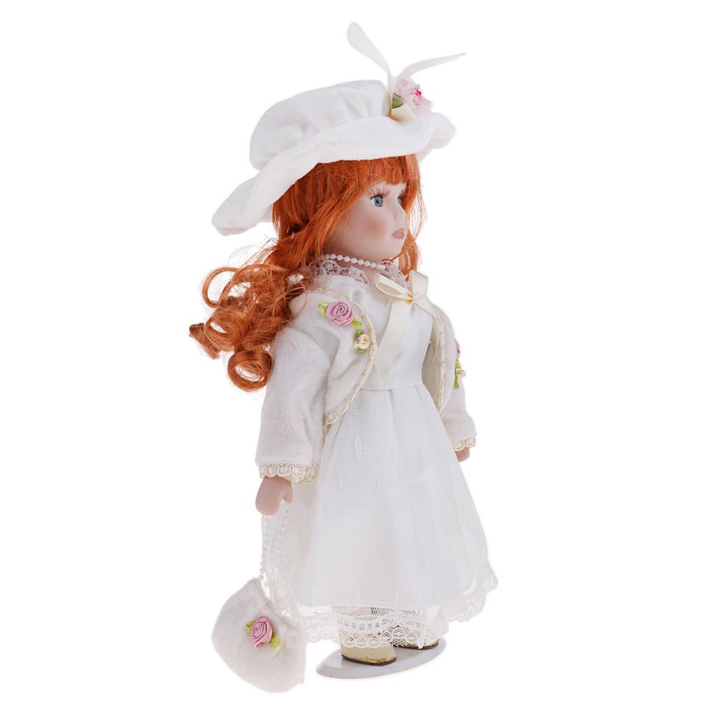 1/6 Scale Porcelain Doll Lady Figures I122308