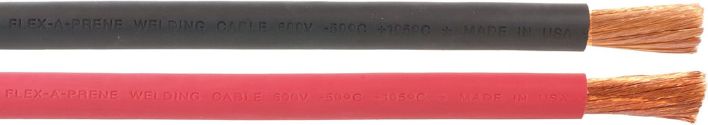 4/0 Gauge AWG Flex-A-Prene Welding/Battery Cable Black & Red 600 V 5 Feet of Each Color F264314
