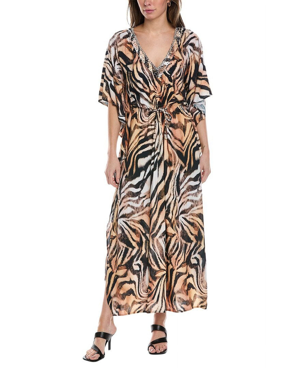 Orange Maxi Dress J590
