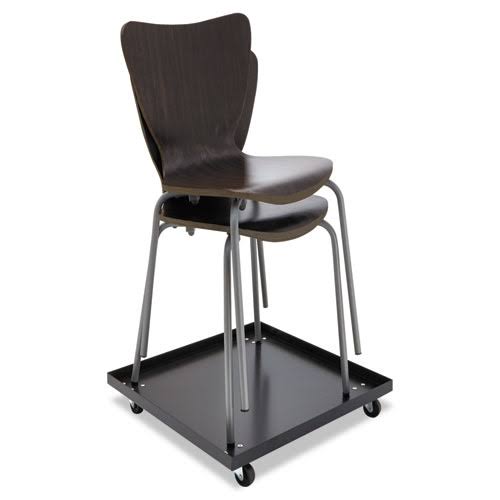 Stackable Chair, Platinum/Silver, 4/Carton G976