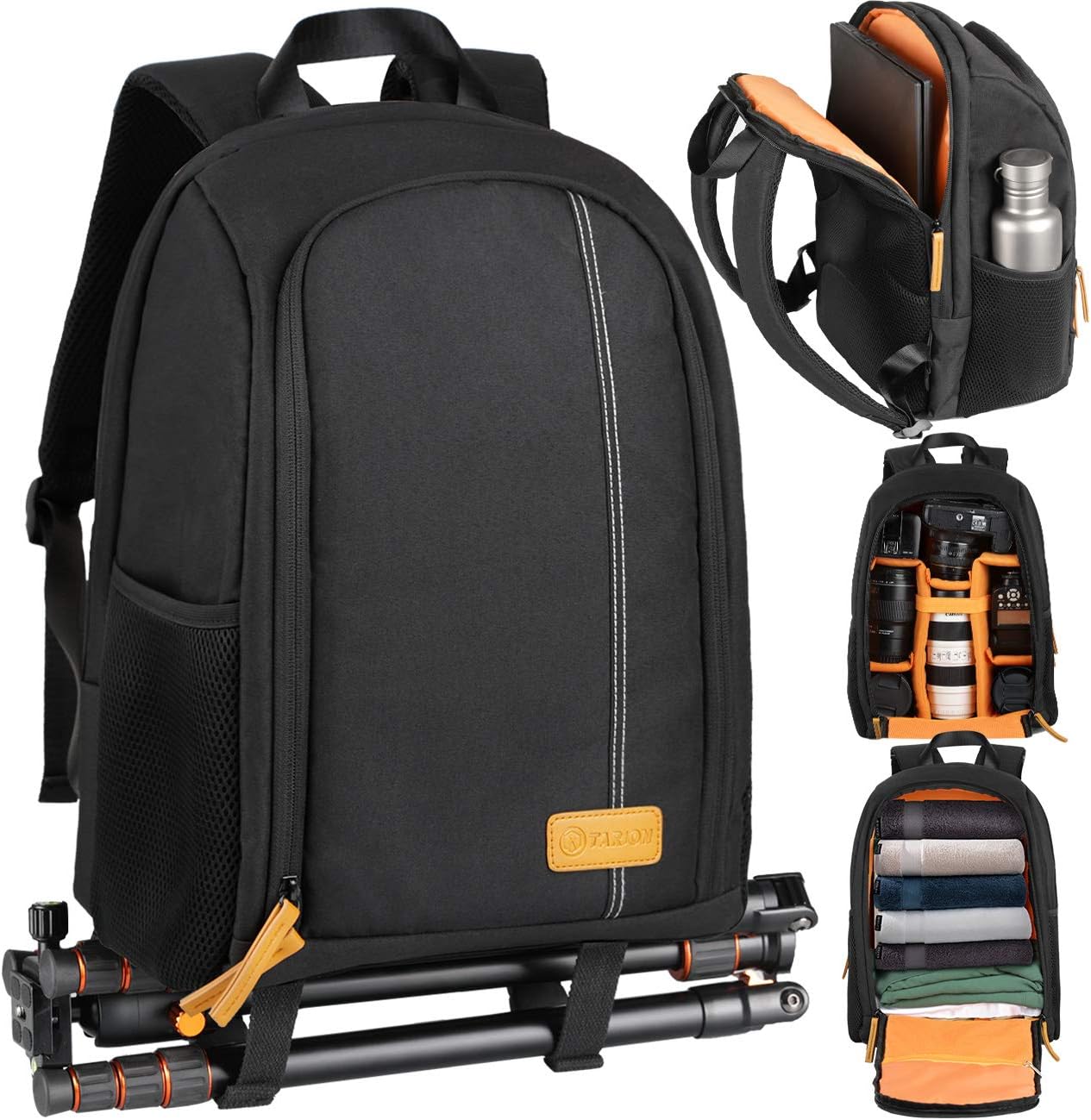Waterproof Camera Backpack with 15 Inch Laptop Compartment W30062