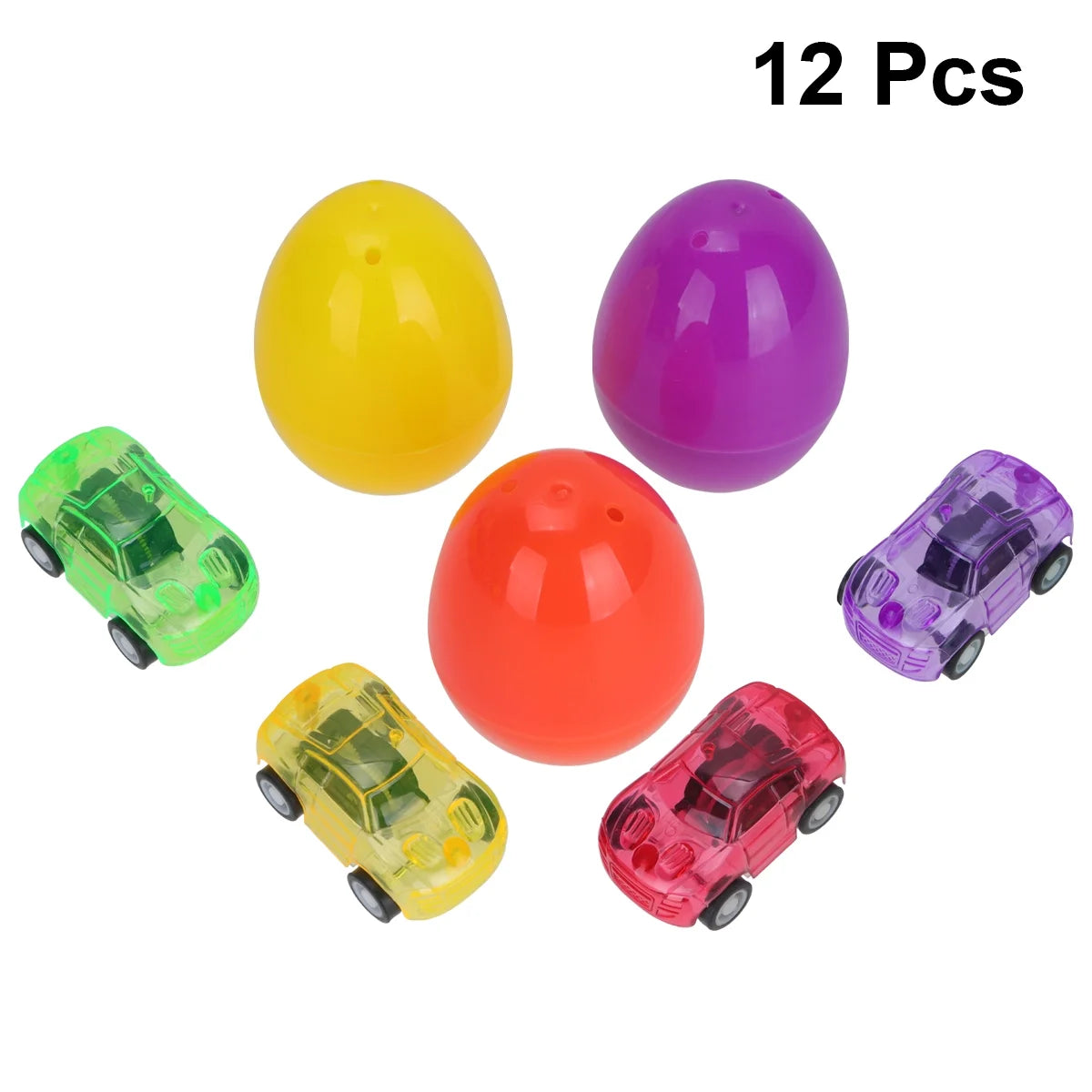 12 Set Easter Surprise Egg and Car Toy Educational Playthings S9734