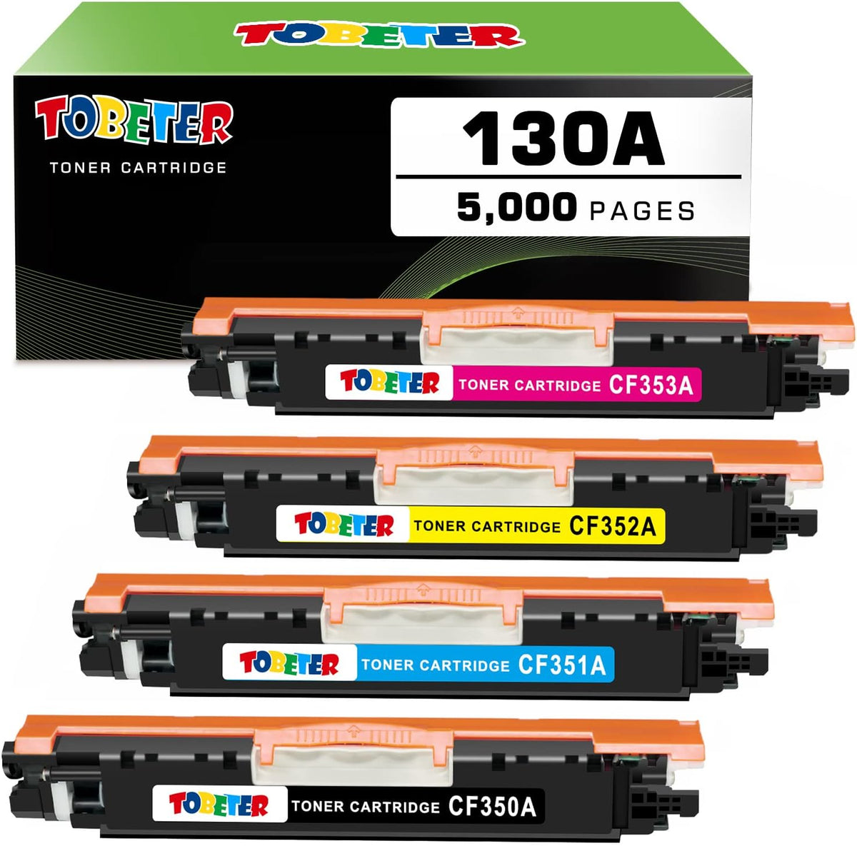 Remanufactured Toner Cartridge 130A Pack of 2 M76113