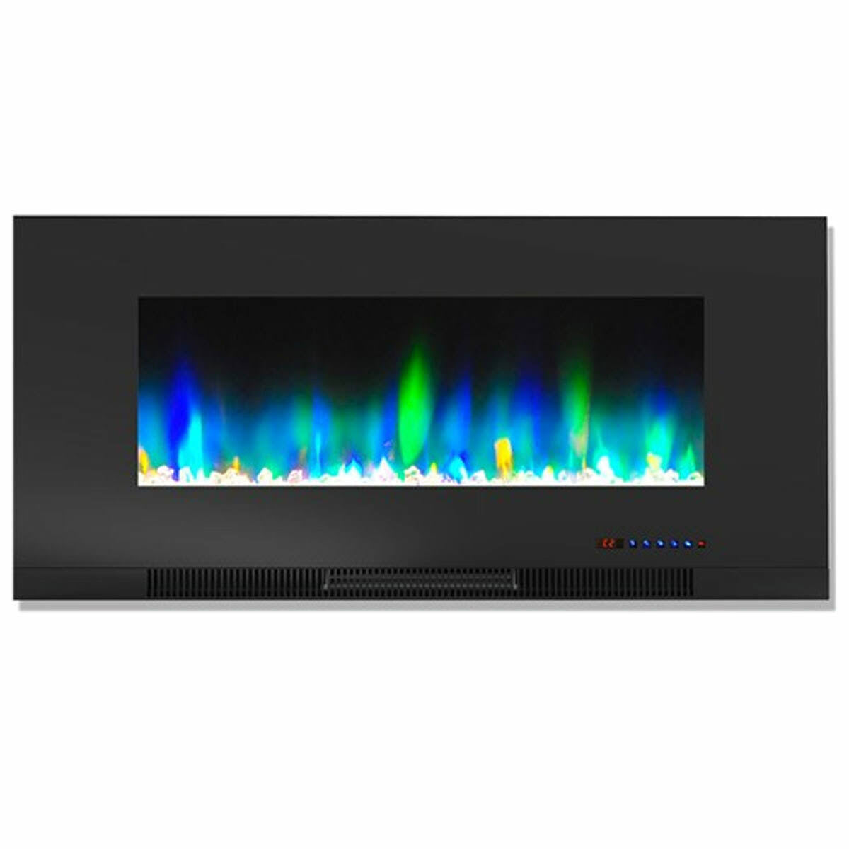 Black Wall-Mount Electric Fireplace B9125