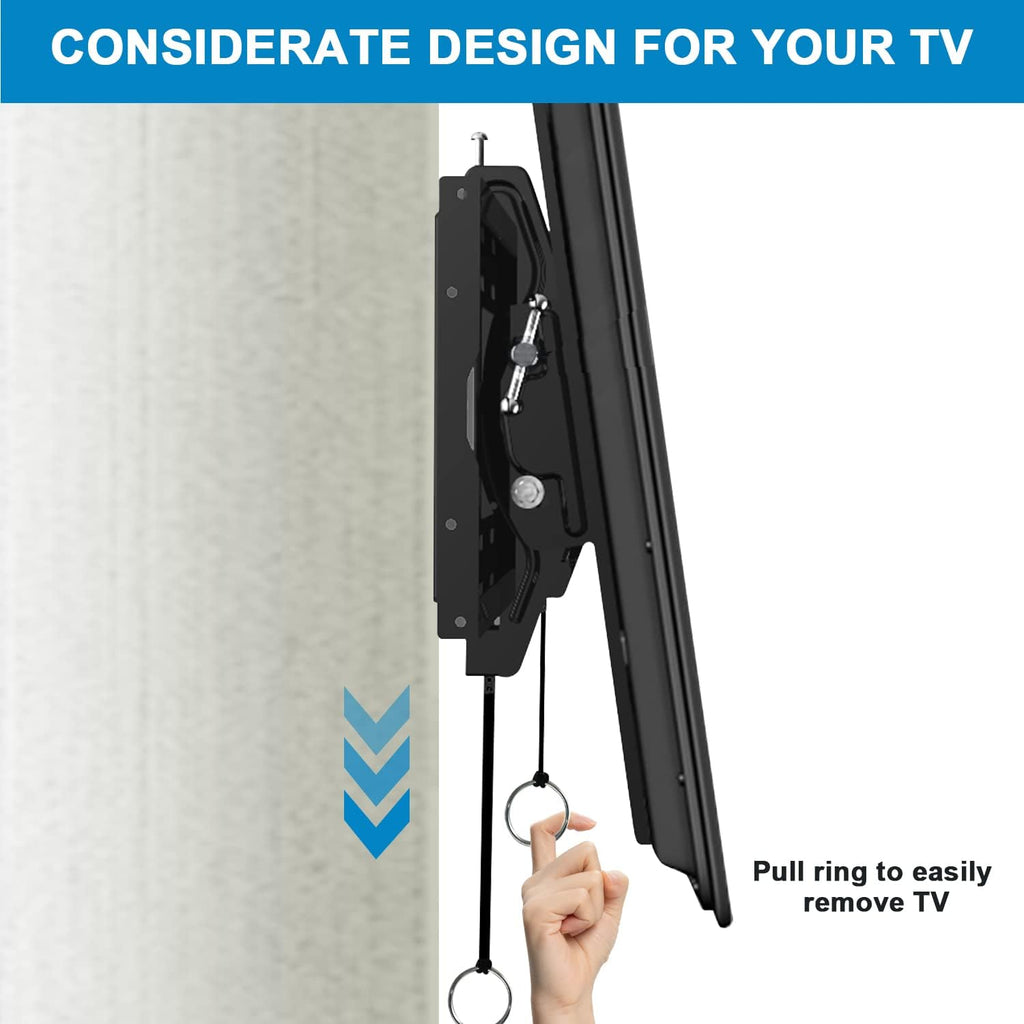 Tilt TV Wall Mount Bracket for 40-90 Inches LED, Plasma Flat Screen Curved TVs, VESA 600x400mm, Loading Capacity 165 lbs, Low Profile, Pack of 2 P2822