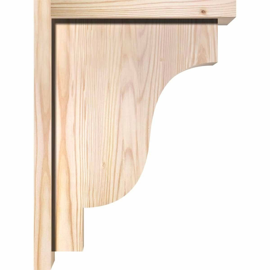 Douglas Fir Newport Smooth Corbel with Backplate F94939