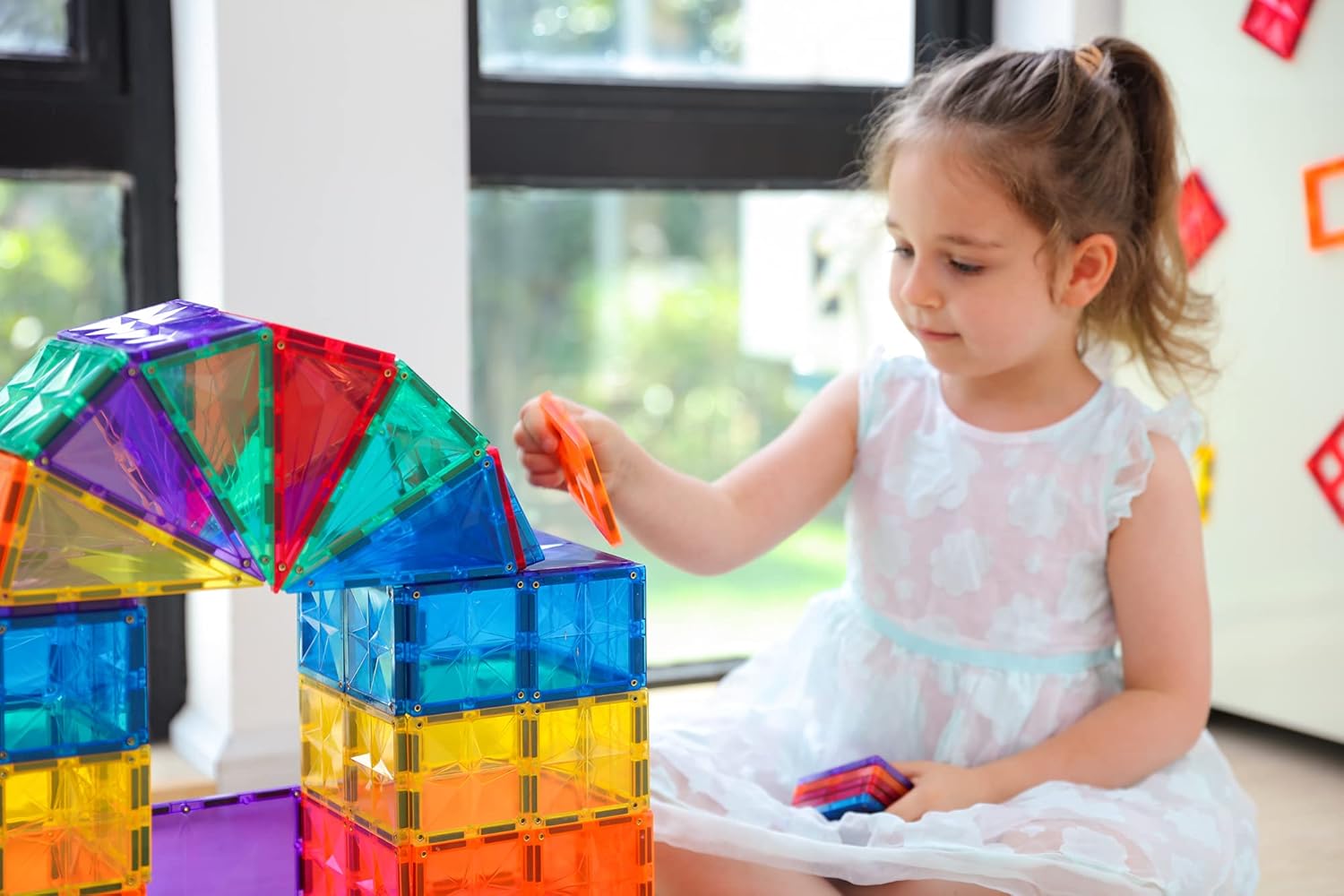 66PCS Magnetic Tiles Building Blocks G510663