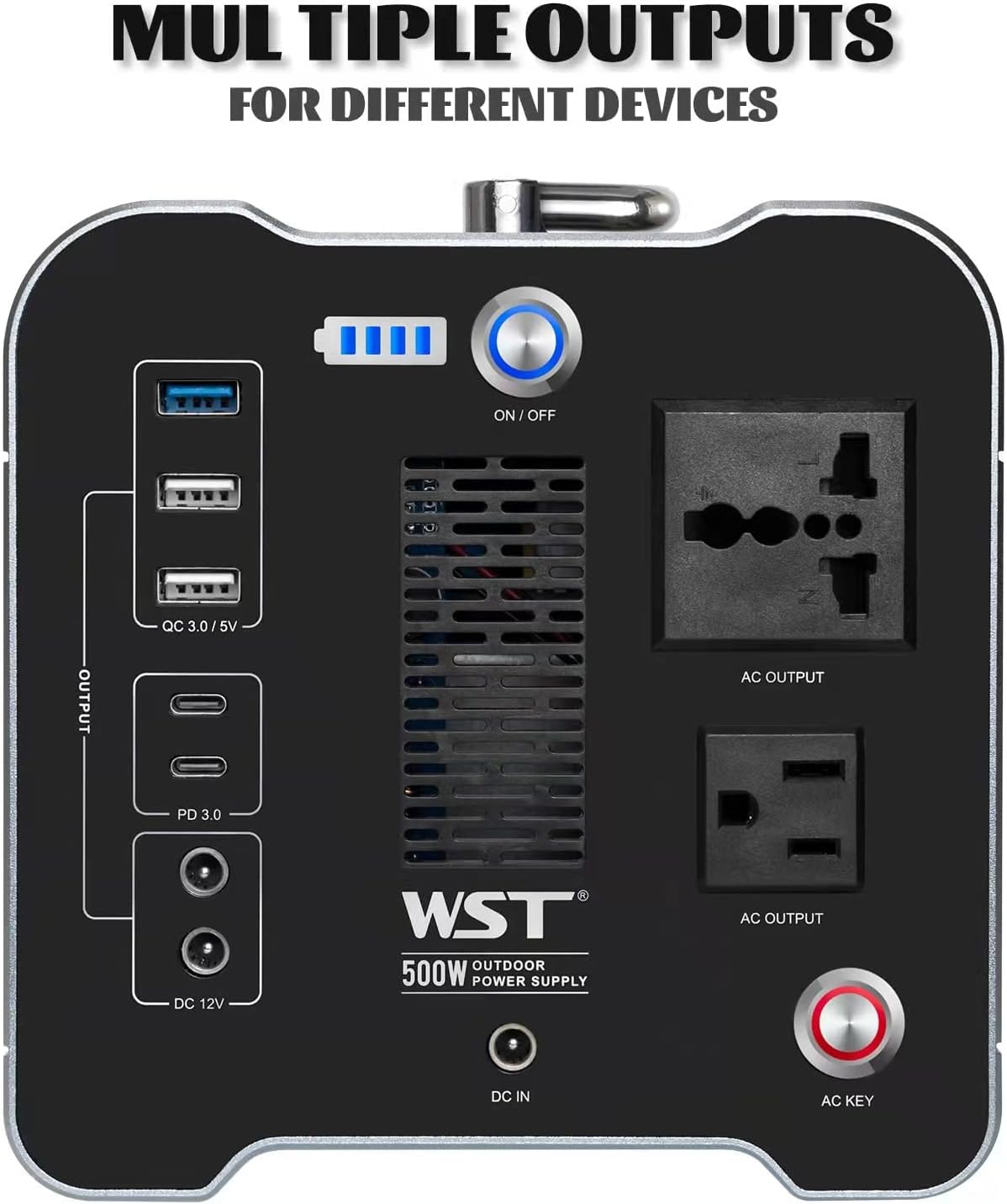 Portable Power Station 500W Lithium Battery Q22402
