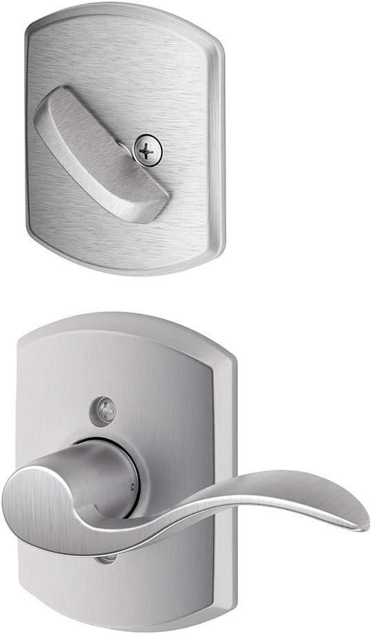 Satin Chrome Left Handed Lever Interior Pack of 2 O237