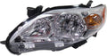 Chrome Headlight Assembly for Toyota Corolla 2011 2012 2013 Driver Side T946