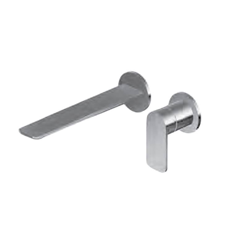 Architectural Black Single Handle Wall Mount Bathroom Sink Faucet H701